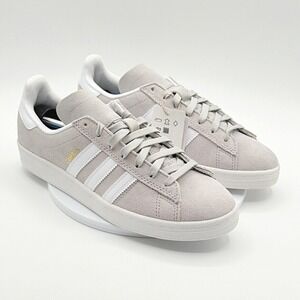 adidas Campus ADV Shoes Mens 7.5, Womens 8.5 Grey White Gold JP8541, NEW
